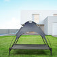 Elevated Outdoor Pet Bed with Removable Canopy Shade-42 Inch