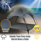 Elevated Outdoor Pet Bed with Removable Canopy Shade-42 Inch