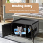 Cat Litter Box Enclosure with Double Doors for Large Cats -Black