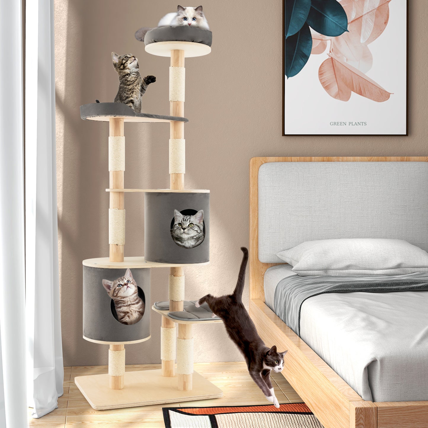 The Vanderbilt - Cat Tree - Removable Condos