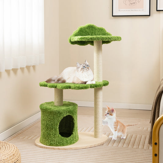 The Cedars - Cat Tree - Fully Wrapped Sisal Scratching Posts