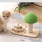 2 in 1 Sisal Cat Toy and Scratching Post For Active Play