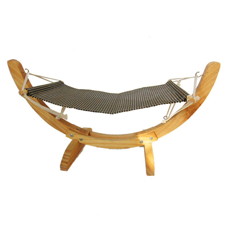 Removable Cat Hammock On Sturdy Wooden Base - InspirationIncluded