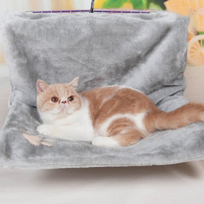 Plush Foldable Cat Bed Hammock With Removable Cover - InspirationIncluded