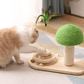 2 in 1 Sisal Cat Toy and Scratching Post For Active Play
