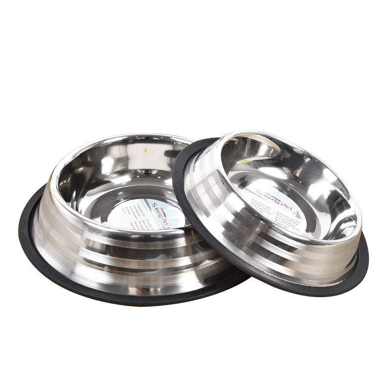 XL Stainless steel pet bowl with Non-Slip Bottom Large Dog Bowl - InspirationIncluded