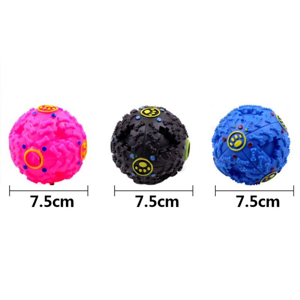 7.5cm Funny Pet Food Dispenser Toy Ball Dog Cat - InspirationIncluded