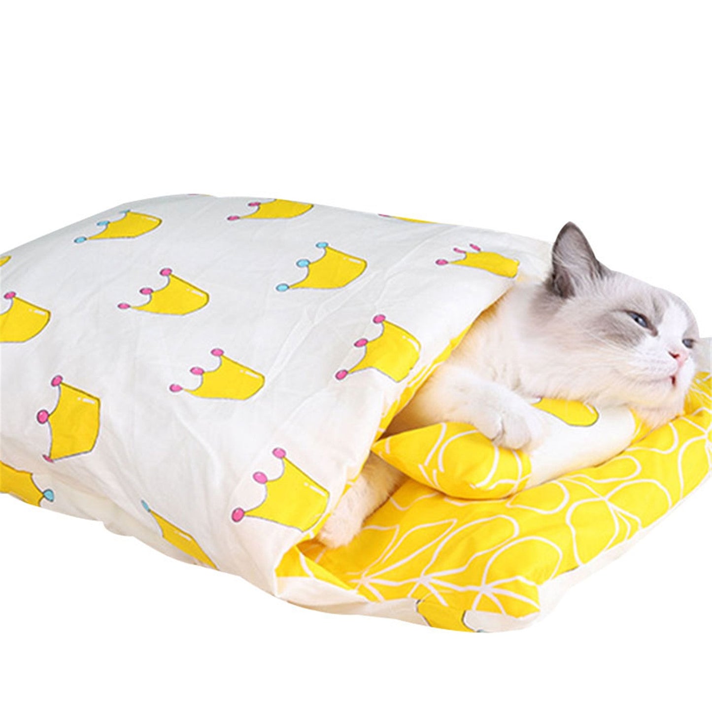 Newest Warm Cat Sleeping Bag Removable Cat Bed Winter Warm Cat House - InspirationIncluded
