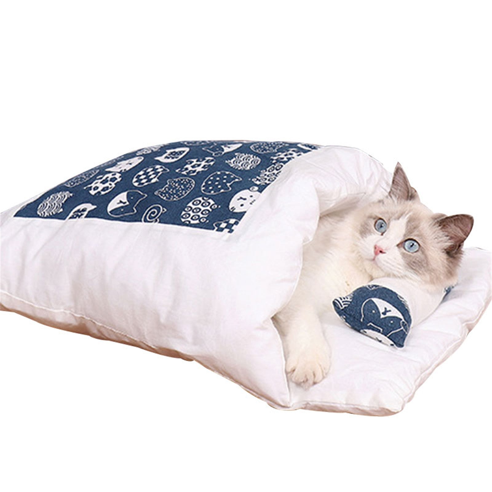 Newest Warm Cat Sleeping Bag Removable Cat Bed Winter Warm Cat House - InspirationIncluded