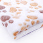 Fleece Pet Blanket With Paw Design - Various Sizes Fleece Blanket - InspirationIncluded