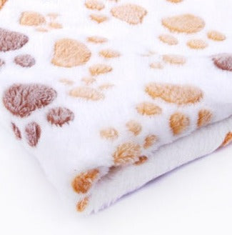 Fleece Pet Blanket With Paw Design - Various Sizes Fleece Blanket - InspirationIncluded
