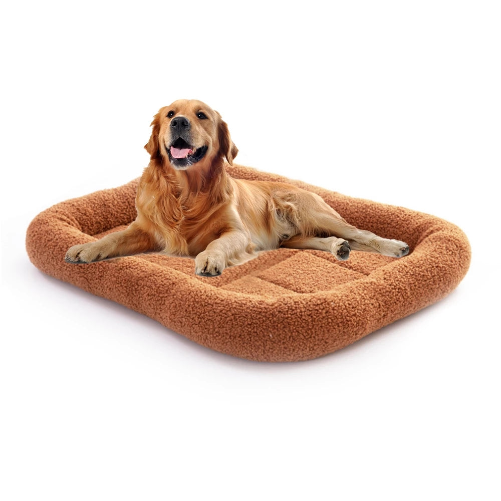 Large Dog Bolster Bed Mat Washable Crate Mattress Non Slip Pet Cushion Dog Bed Washable Pet Mattress Dog Bed Mats House Kennel - InspirationIncluded