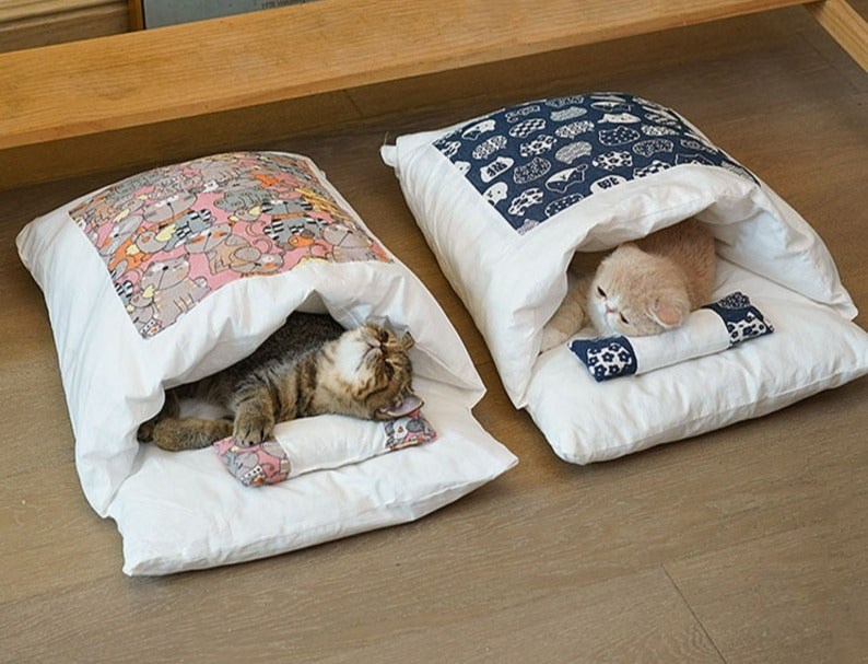 Japanese-Style Cat Nest Sleeping Bag - 3 sizes