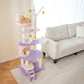 Stars and Moon - Cat Tower - Teddy Fleece