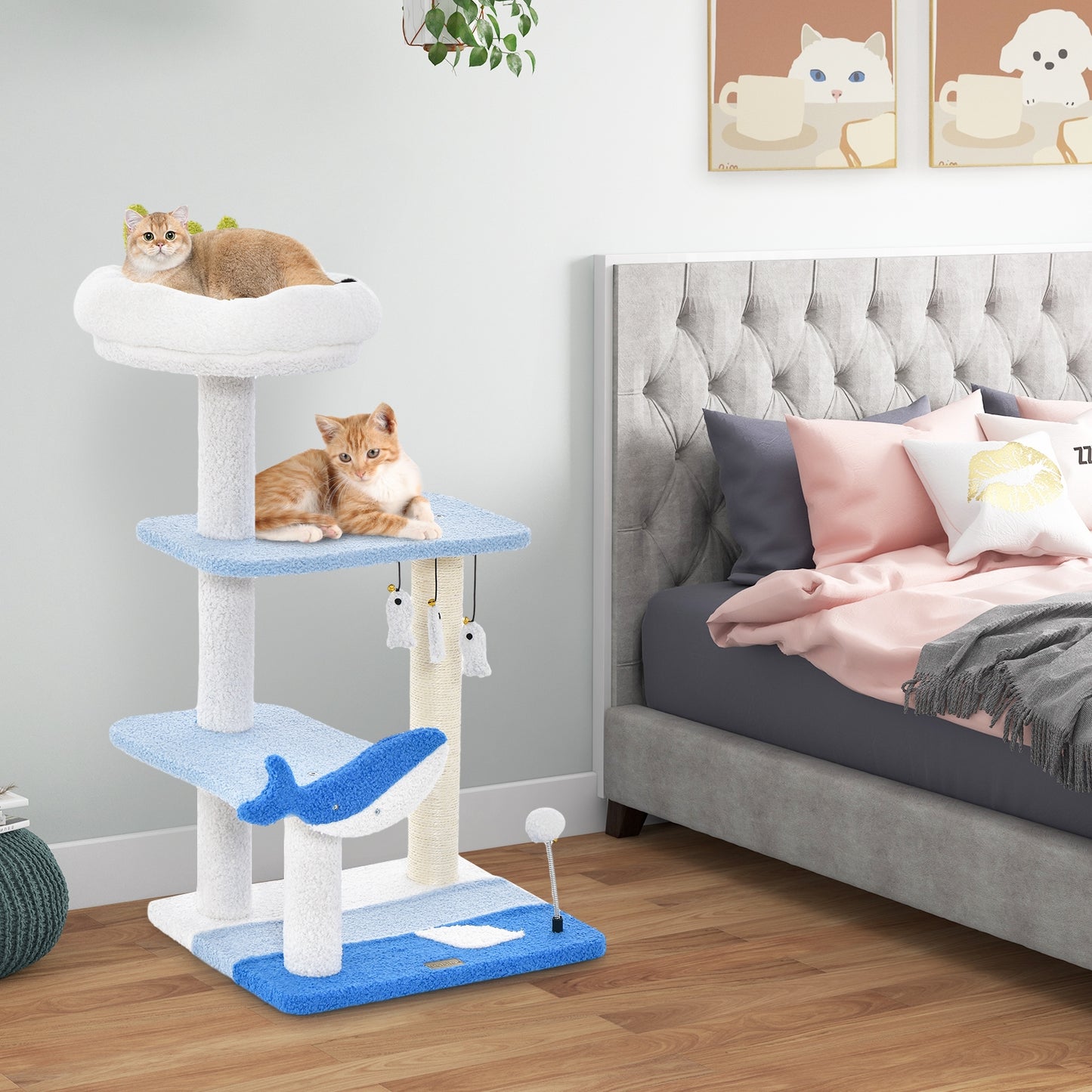 Whale-of-a-Time - Cat Tower - 4 Tier
