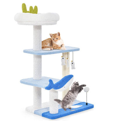 Whale-of-a-Time - Cat Tower - 4 Tier