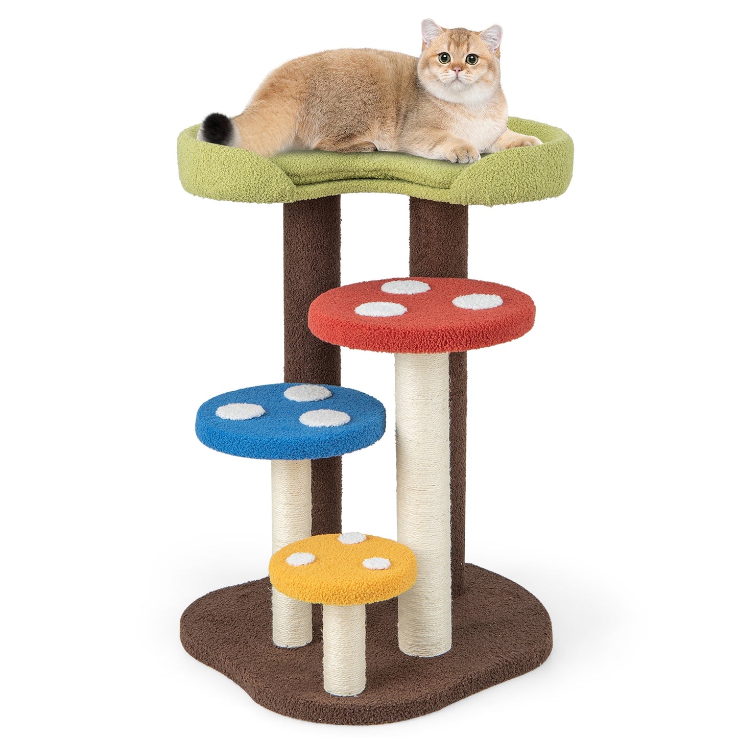 The Enchanted Mushroom - Cat Tree - 3-In-1