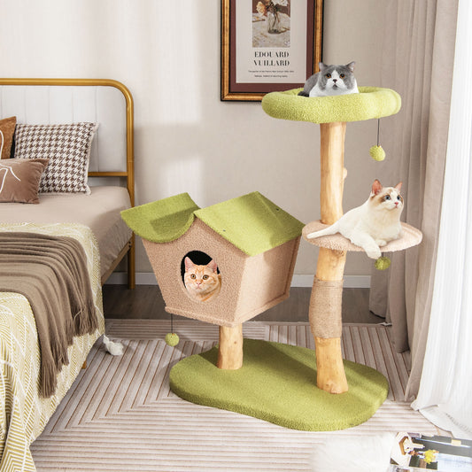 Cottage Life - Cat Tree - Authentic Pear Wood