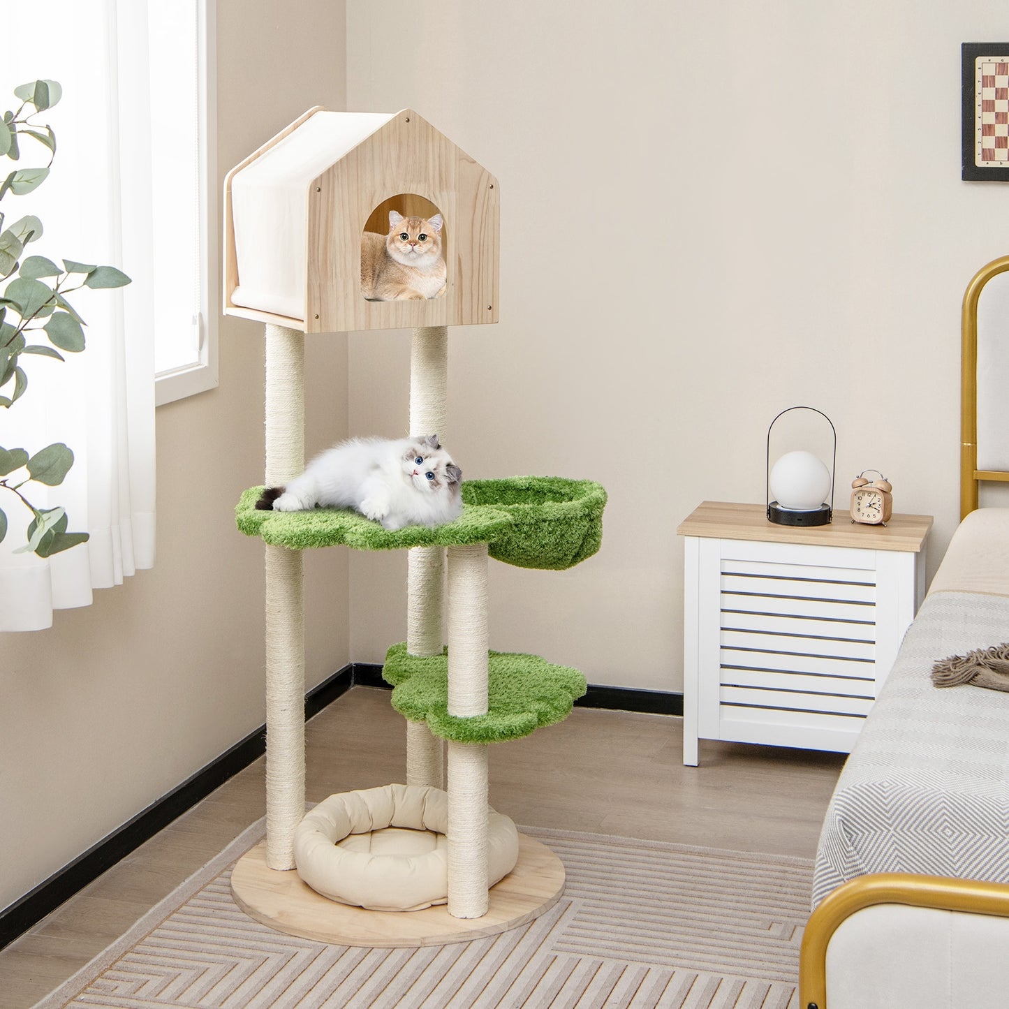 Forest Tree House - Cat Tree - 5 Tier with Condo