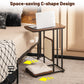 C-Shaped Side Table with Scratching Board and Cat Bed